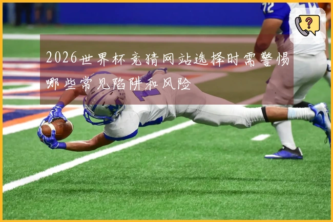 2026世界杯竞猜网站选择时需警惕哪些常见陷阱和风险